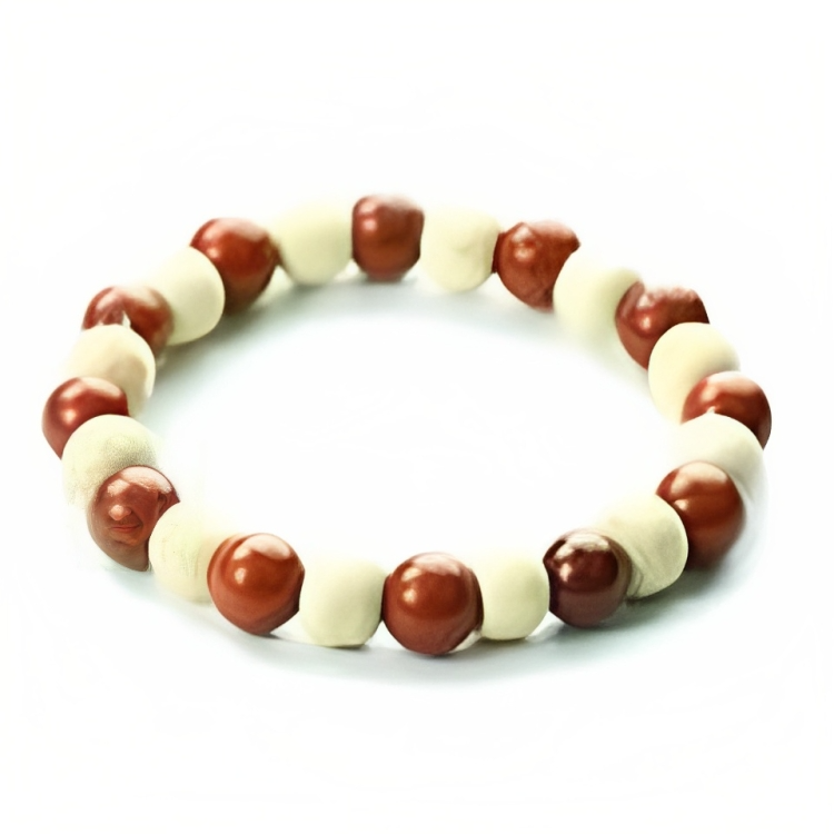 Red Agate with Tulsi Bracelet